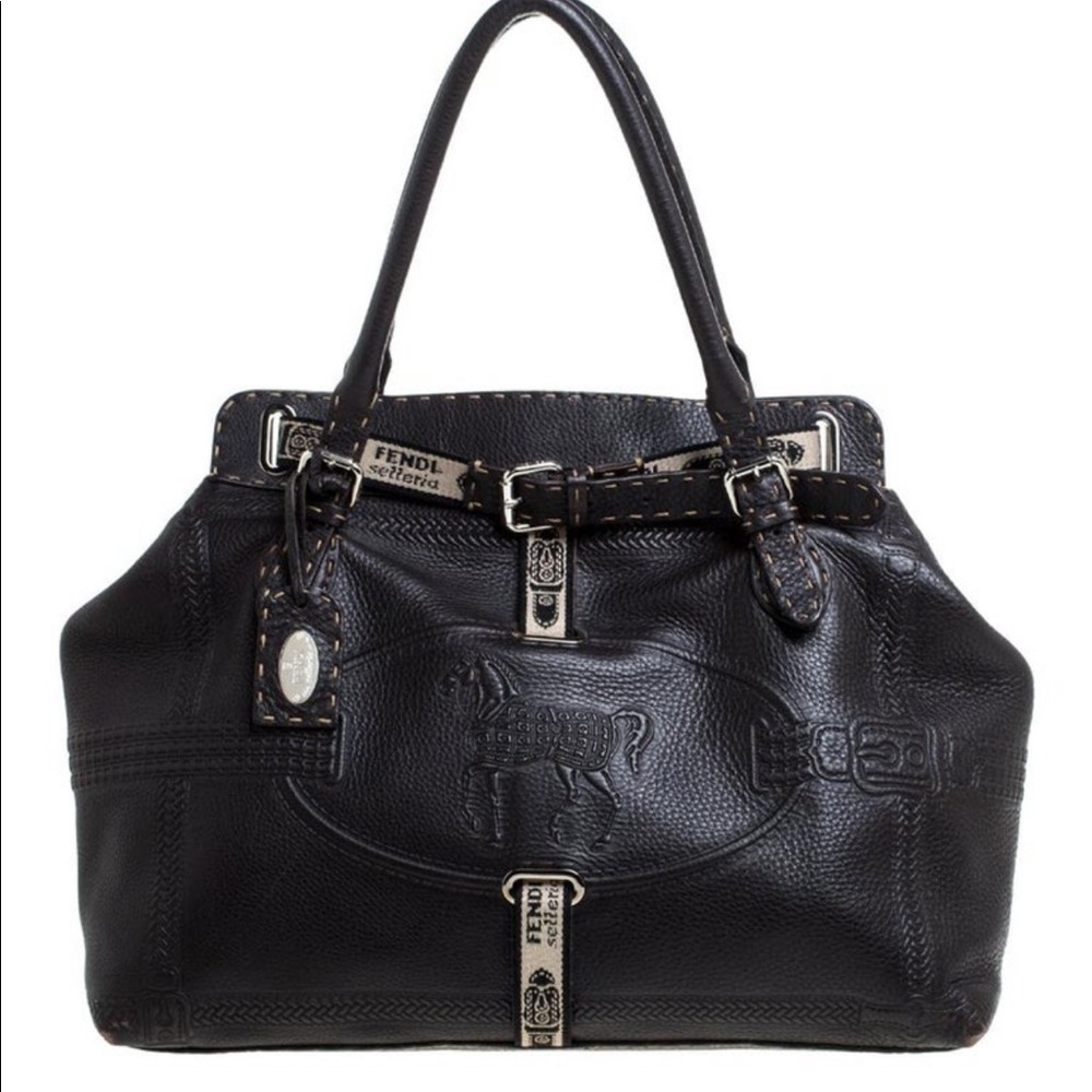 Fendi Selleria Leather Grand Borghese Tote NWOT